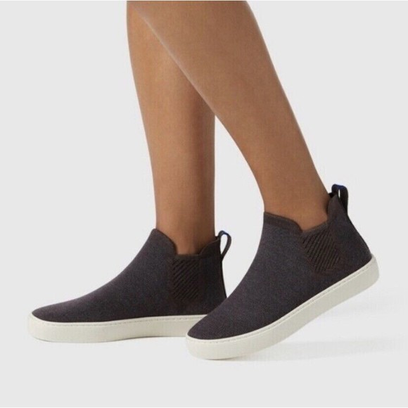 ROTHY'S The Chelsea Ankle Boot / Booties in Black - Picture 2 of 13